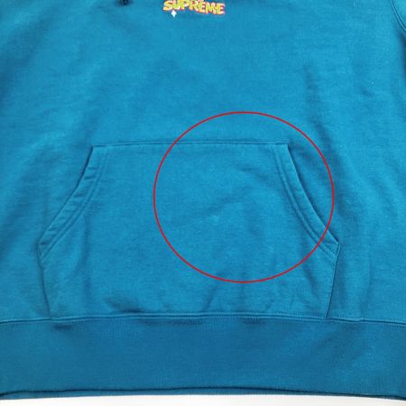  Supreme シュプリーム 22SS ANGEL HOODED SWEATSHIRT M パーカー ブルー