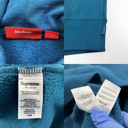  Supreme シュプリーム 22SS ANGEL HOODED SWEATSHIRT M パーカー ブルー