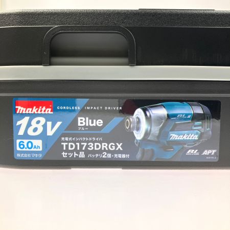  MAKITA マキタ 充電式インパクトドライバ ブルー 18V 6.0Ah TD173DRGX 開封未使用品