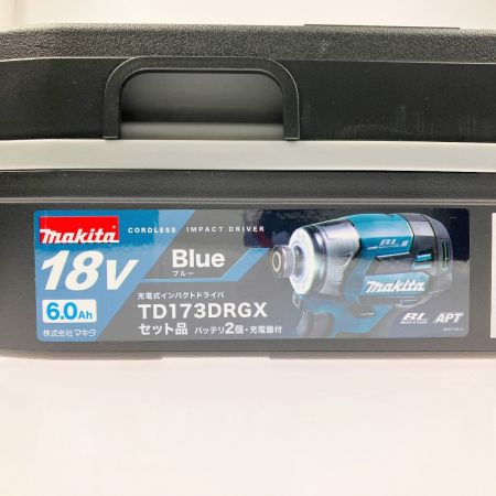  MAKITA マキタ 充電式インパクトドライバ ブルー 18V 6.0Ah TD173DRGX 開封未使用品