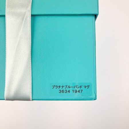  Tiffany & Co. ティファニー プラチナブルーバンド マグカップ ペア 箱付 開封未使用品