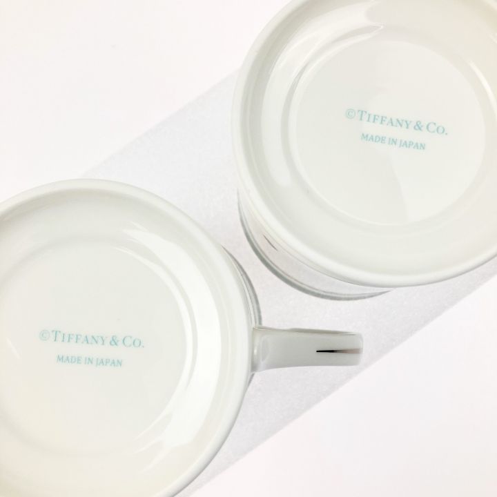 Tiffany & Co. ティファニー プラチナブルーバンド マグカップ ペア 箱付 開封未使用品｜中古｜なんでもリサイクルビッグバン