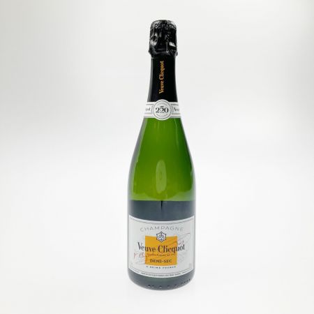  Veuve Clicquot ヴーヴクリコ ポンサルダン ドゥミセック ホワイトラベル 250ANS 750ml 12% シャンパン 未開栓