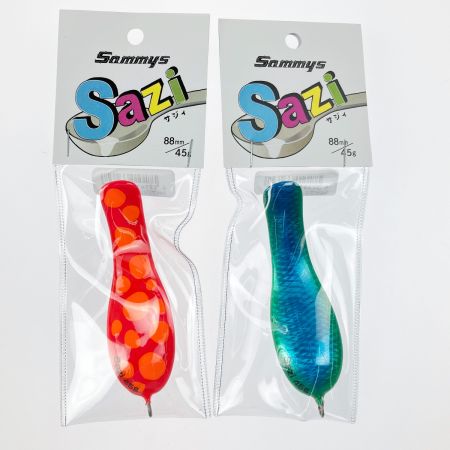 サミーズ Sazi サジィ 45g 2個セット オレンジランダムドット・ブルーグリーン  Sammys  釣り用品  