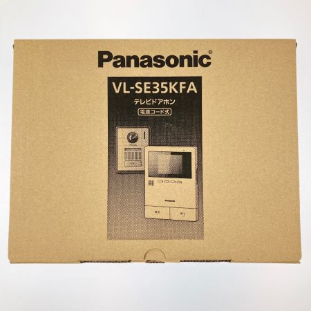  Panasonic パナソニック テレビドアホン 電源コード式 VL-SE35KFA 開封未使用品