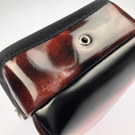  KNICKS 2段腰袋 鳶職向仕様 アドバンガラス革 箱付 ADV-201TB-R レッド