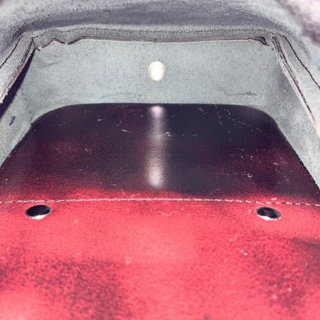  KNICKS 2段腰袋 鳶職向仕様 アドバンガラス革 箱付 ADV-201TB-R レッド