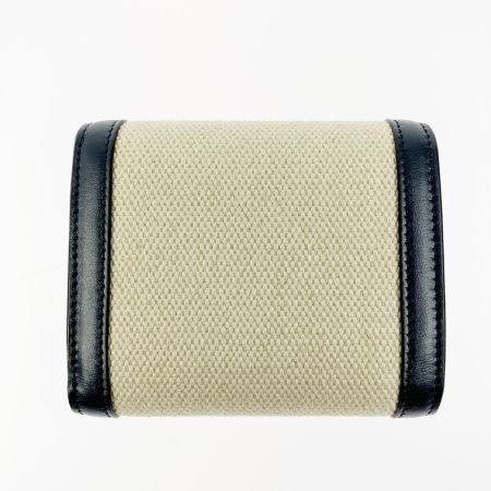  CELINE セリーヌ スモールフラップウォレット トリオンフ 10D782DJ2.01NA ベージュ x ネイビー