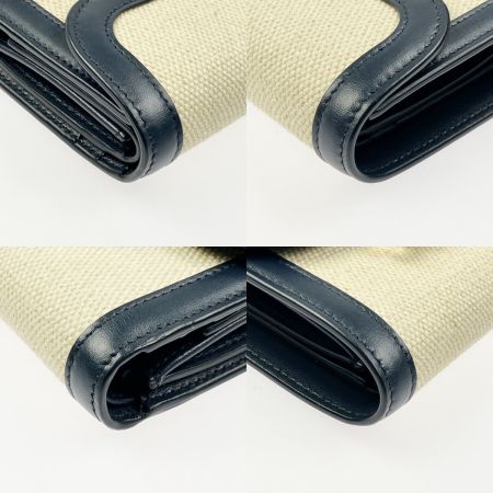  CELINE セリーヌ スモールフラップウォレット トリオンフ 10D782DJ2.01NA ベージュ x ネイビー