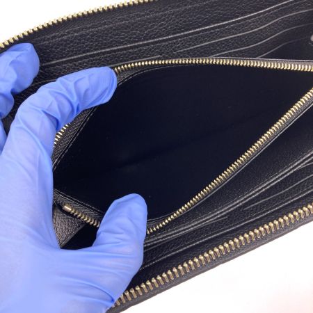  LOUIS VUITTON ルイヴィトン モノグラム・アンプラント ジッピーウォレット ノワール M61864 ブラック