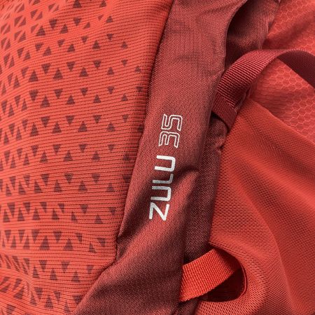  GREGORY グレゴリ ZULU 35 グレゴリー ズール35 ファイアリーレッド SM/MD レインカバー付