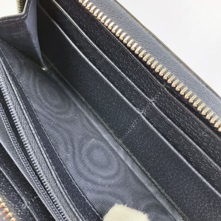  GUCCI グッチ オフィディア GG ジップアラウンドウォレット 523154 ネイビー x ベージュ