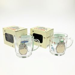▽▽ Noritake ノリタケ となりのトトロ ガラス マグカップ ２個セット Aランク
