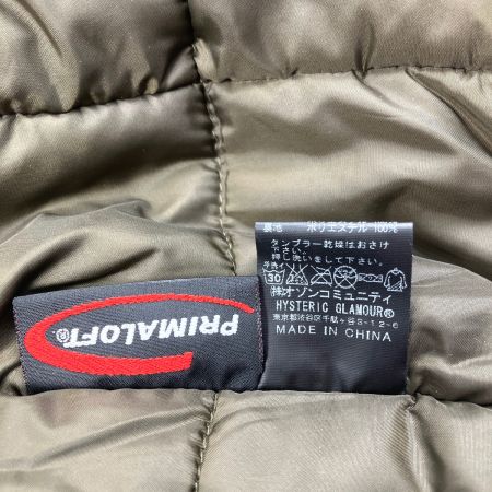  Hysteric Glamour ヒステリックグラマー レディース プリマロフト フライトジャケット カモフラ 迷彩