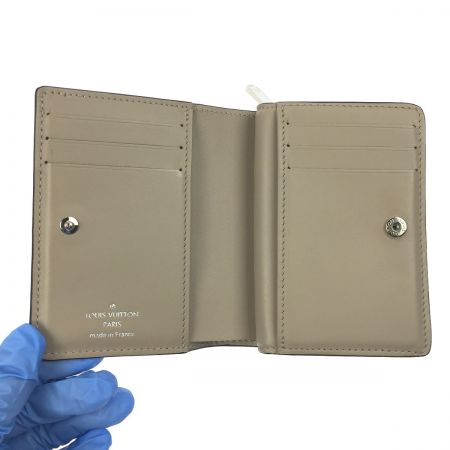  LOUIS VUITTON ルイヴィトン ポルトフォイユ・クレア 2つ折り財布 マヒナ ガレ M80817 ベージュ