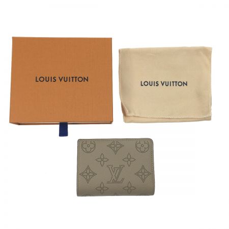  LOUIS VUITTON ルイヴィトン ポルトフォイユ・クレア 2つ折り財布 マヒナ ガレ M80817 ベージュ