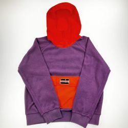 ▽▽ Supreme シュプリーム プルオーバー フリ―ス 13AW Fleece Pullover Sサイズ パープル×オレンジ Cランク