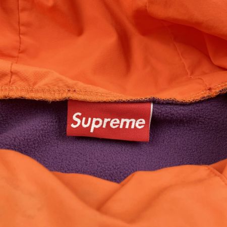  Supreme シュプリーム プルオーバー フリ―ス 13AW Fleece Pullover Sサイズ パープル×オレンジ