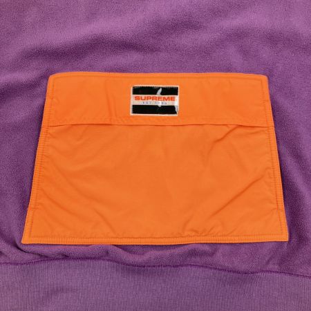  Supreme シュプリーム プルオーバー フリ―ス 13AW Fleece Pullover Sサイズ パープル×オレンジ