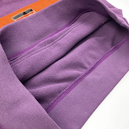  Supreme シュプリーム プルオーバー フリ―ス 13AW Fleece Pullover Sサイズ パープル×オレンジ