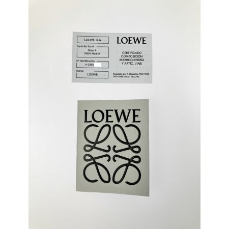  LOEWE ロエベ 牛革 カーフ ミニ財布 3つ折り財布 箱・布袋付 262140 ベージュ