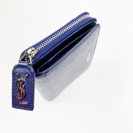  SAINT LAURENT サンローラン 2つ折り財布 箱・布袋付 414661 ブルー