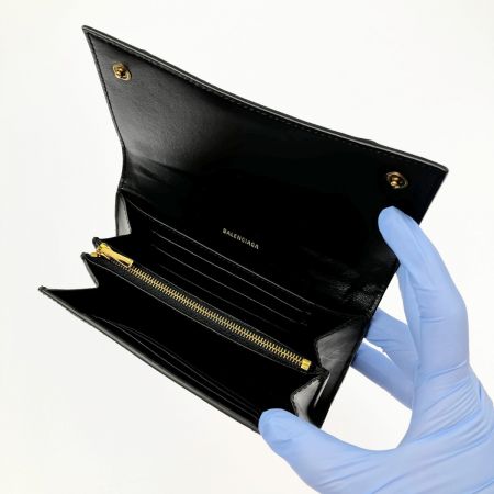  BALENCIAGA バレンシアガ アワーグラス 折り財布 箱・布袋付 600211 ブラック