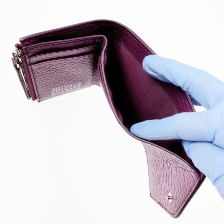  Maison Margiela マルタンマルジェラ 三つ折り財布ミニ財布 S56UI0136 パープル