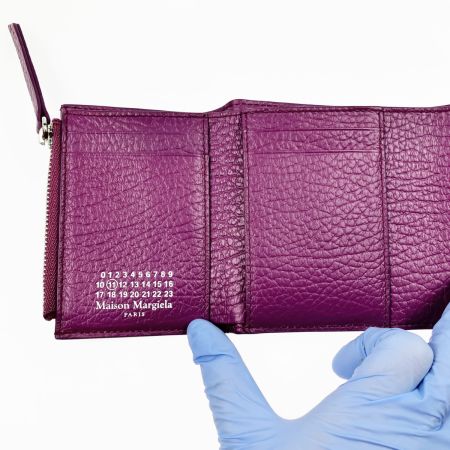  Maison Margiela マルタンマルジェラ 三つ折り財布ミニ財布 S56UI0136 パープル