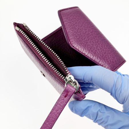  Maison Margiela マルタンマルジェラ 三つ折り財布ミニ財布 S56UI0136 パープル