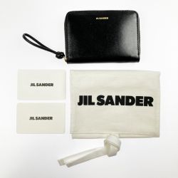 ▽▽ JILL SANDER 二つ折り財布 JO7UI0006 布袋付 ブラック Bランク