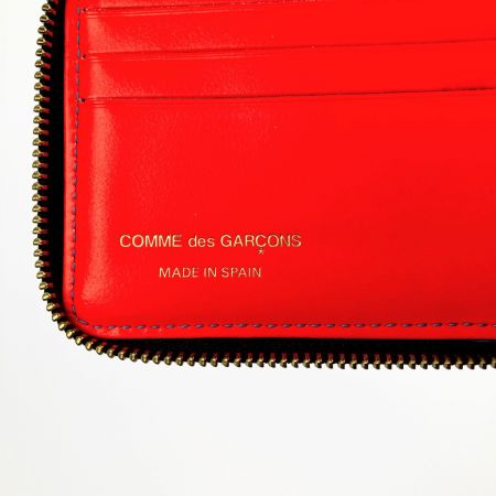  COMME des GARCONS コムデギャルソン SUPER FLUO BLUE ラウンドファスナー二つ折り  SA7100SF