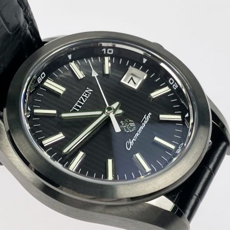  CITIZEN ザ・シチズン エコ・ドライブ限定モデル ブラックイーグル クロノマスター ワニ革 AQ4054-01E