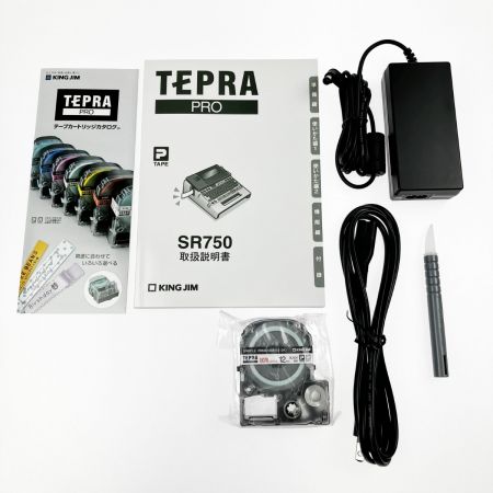  KINGJIM キングジム ラベルライター 「テプラ」PRO SR750 シルバー