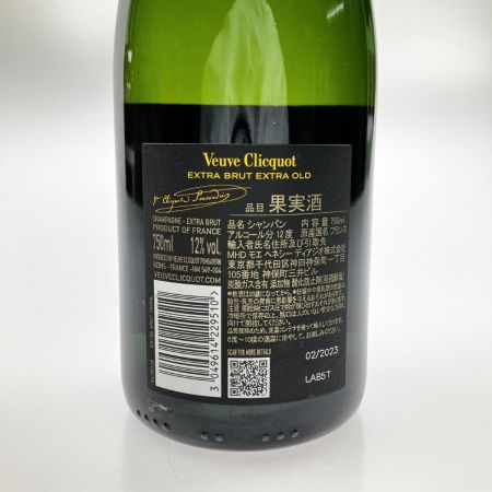  Veuve Clicquot ヴーヴクリコ EXTRA BRUT EXTRA OLD 4 750ml 12％ 未開栓