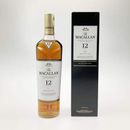  The MACALLAN マッカラン シェリーオークカスク 12年 スコッチウイスキー 700ml 40％ 箱付き 未開栓