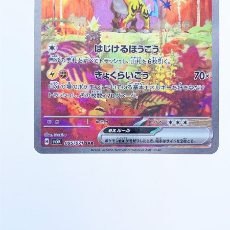   ポケモンカード タケルライゴex 095/071SAR ポケカ