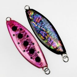 ▽▽ Lures Chemist ルアーズケミスト サーモンスプーン 45g 2枚セット シェル・ドット Bランク