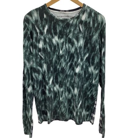 BALENCIAGA バレンシアガ メンズ 長袖カットソー　ロングTシャツ SIZE M グリーン