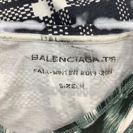 BALENCIAGA バレンシアガ メンズ 長袖カットソー　ロングTシャツ SIZE M グリーン