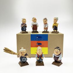 ▽▽  君たちはどう生きるか 七人の婆々 フィギュア セット 塗装済み完成品 三鷹の森ジブリ美術館 限定 Aランク