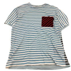 PRADA プラダ メンズ Tシャツ SIZE S スカイブルー Bランク
