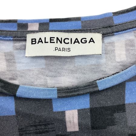 BALENCIAGA バレンシアガ メンズ Tシャツ SIZE S グレー×ブルー