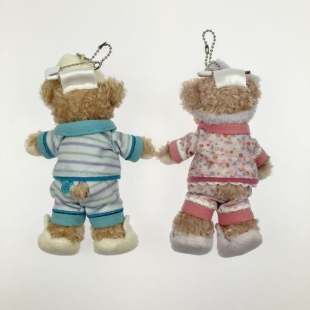  ディズニー Duffy & Shellie May ダッフィー＆シェリーメイ パジャマ ぬいぐるみバッジ