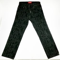 ▽▽ Supreme シュプリーム ニードル パンチ レギュラー デニム 23AW Needle Punch Regular Jean Black ブラック Bランク