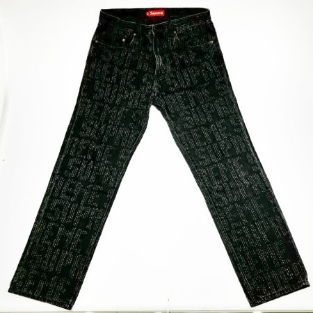  Supreme シュプリーム ニードル パンチ レギュラー デニム 23AW Needle Punch Regular Jean Black ブラック