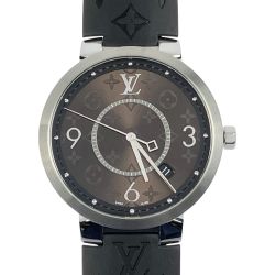 ▽▽ LOUIS VUITTON ルイヴィトン タンブール スリム モノグラムマカサー QA005 Bランク