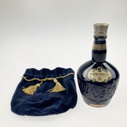 ▽▽ ROYAL SALUTE(CHIVAS REGAL) ロイヤルサルート ロイヤルサルート 12年 700ml 40％ 青 巾着付 Nランク 未開栓