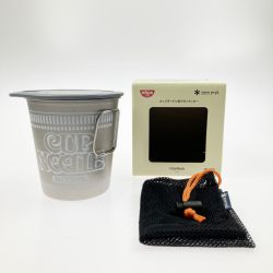 ▽▽ snowpeak スノーピーク NISSIN カップヌードル型 チタンクッカー 800mL SCS-070NI Aランク