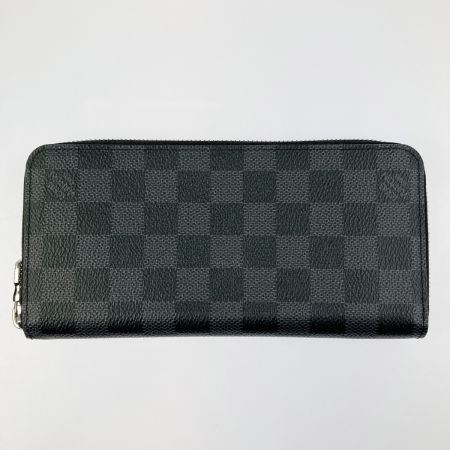  LOUIS VUITTON ルイヴィトン ダミエ・グラフィット ジッピーウォレット・ヴェルティカル N63095 ブラック